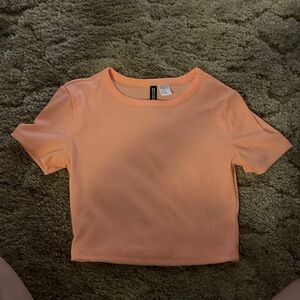 Orange crop top